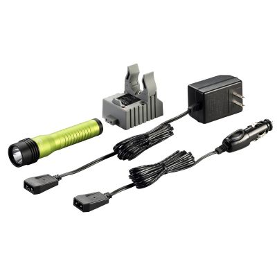 STL74769 image(0) - Streamlight Strion LED HL Rechargeable Flashlight 120V/100V AC/12V DC ‐ 1 Holder - Clam- Lime Green
