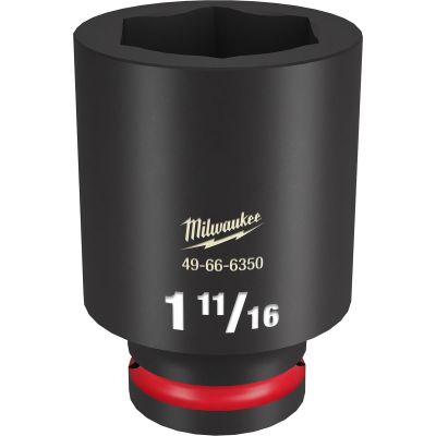 MLW49-66-6350 image(0) - Milwaukee Tool SHOCKWAVE Impact Duty 3/4"Drive 1-11/16" Deep 6 Point Socket