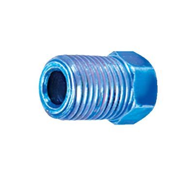 SRRBR210C image(0) - S.U.R.&R. M10 x 1.0 Blue Inverted Flare Nut - 100 Pack