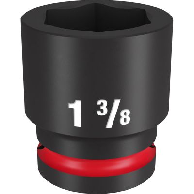 MLW49-66-6313 image(0) - Milwaukee Tool SHOCKWAVE Impact Duty 3/4"Drive 1-3/8" Standard 6 Point Socket