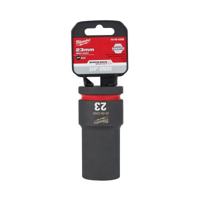 MLW49-66-6398 image(0) - Milwaukee Tool SHOCKWAVE Impact Duty 3/4"Drive 23MM Deep 6 Point Socket