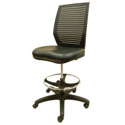 LDS1010818 image(0) - LDS (ShopSol) Workbench Chair w/ vinyl seat and plastic backrest