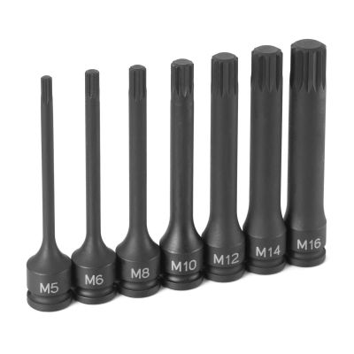 GRE1247S image(0) - Grey Pneumatic TRIPLE SQUARE BIT SET 4" 3/8DR