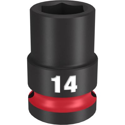 MLW49-66-6246 image(0) - Milwaukee Tool SHOCKWAVE Impact Duty 1/2"Drive 14MM Standard 6 Point Socket
