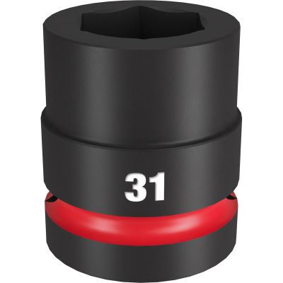 MLW49-66-6596 image(0) - Milwaukee Tool SHOCKWAVE Impact Duty 1"Drive 31MM Standard 6 Point Socket