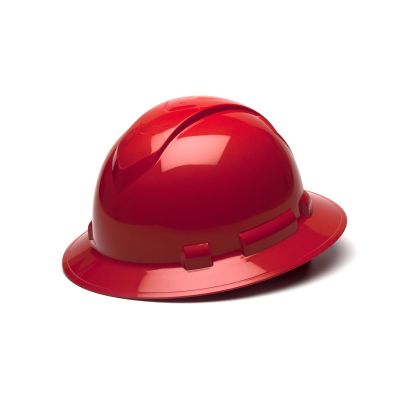 PYRHP54120 image(0) - Pyramex Pyramex Safety - Ridgeline Hard Hat - Red-Ridgeline Cap Style 4 Pt Ratchet Suspension , Sold 16/BOX