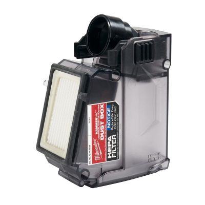 MLW49-90-2343 image(0) - Milwaukee Tool M12 HAMMERVAC Universal Dust Extractor Dust Box, Filter and Lid