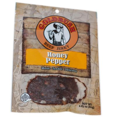 GRJ72131 image(0) - Honey Pepper 2.85 oz. Goldrush Beef Jerky 12-ct Case