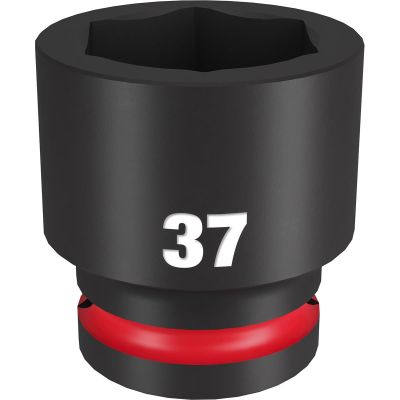 MLW49-66-6375 image(0) - Milwaukee Tool SHOCKWAVE Impact Duty 3/4"Drive 37MM Standard 6 Point Socket
