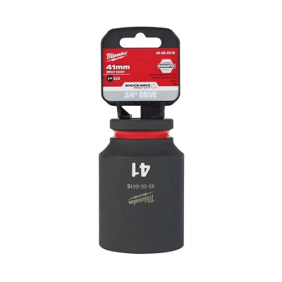 MLW49-66-6416 image(0) - Milwaukee Tool SHOCKWAVE Impact Duty 3/4"Drive 41MM Deep 6 Point Socket