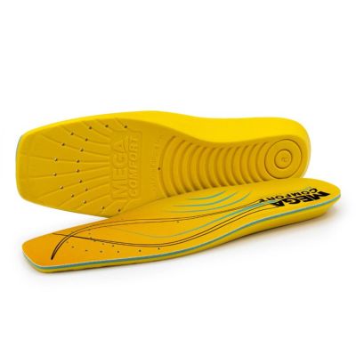 MCFMCSQ-L image(0) - MEGA Comfort ERGO Anti-Fatigue Square Toe Dual-Layer Memory Foam Insoles Size: Large (Men's 10-11, Women's 12-13)