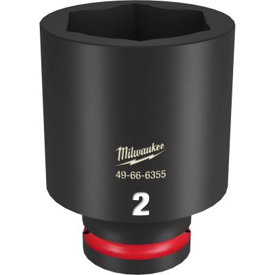 MLW49-66-6355 image(0) - Milwaukee Tool SHOCKWAVE Impact Duty 3/4"Drive 2" Deep 6 Point Socket