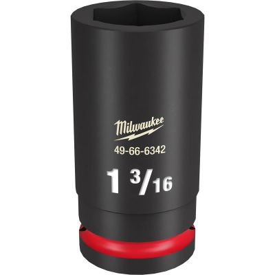 MLW49-66-6342 image(0) - Milwaukee Tool SHOCKWAVE Impact Duty 3/4"Drive 1-3/16" Deep 6 Point Socket