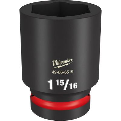MLW49-66-6519 image(0) - Milwaukee Tool SHOCKWAVE Impact Duty 1"Drive 1-15/16" Deep 6 Point Socket
