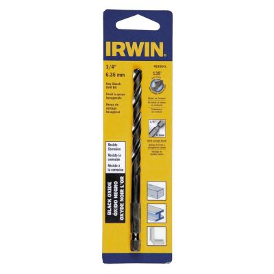 HAN4935641 image(0) - Hanson 1/4" BLACK OXIDE HEX SHANK