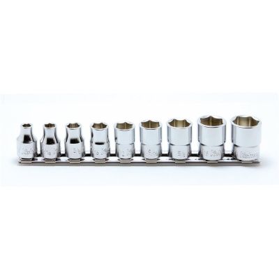 KKNRS3405A-9 image(0) - Ko-ken USA 3/8 Sq. Dr. Socket set 1/4-3/4 12 point 200mm 9 pieces