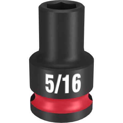 MLW49-66-6102 image(0) - Milwaukee Tool SHOCKWAVE Impact Duty 3/8" Drive 5/16" Standard 6 Point Socket