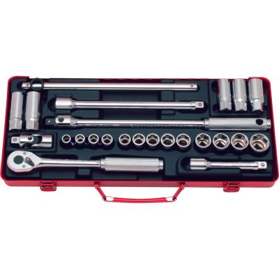 KKN4275 image(0) - Ko-ken USA 4275 1/2 Sq. Dr. Socket set 6 point 24 pieces