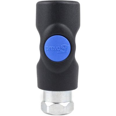 PRVISI061202 image(0) - Prevost 3/8 Inch Female NPT PrevoS1 ISI 06 Industrial 1/4 Inch Composite Body Threaded Swivel Coupler for Compressed Air