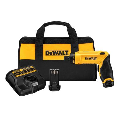 DWTDCF680N2 image(0) - DeWalt 8V Gyroscopic Screwdriver w/ (2) Compa