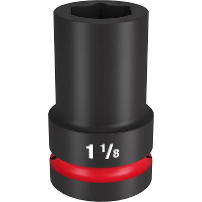 MLW49-66-6506 image(0) - Milwaukee Tool SHOCKWAVE Impact Duty 1"Drive 1-1/8" Deep 6 Point Socket