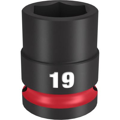 MLW49-66-6251 image(0) - Milwaukee Tool SHOCKWAVE Impact Duty 1/2"Drive 19MM Standard 6 Point Socket