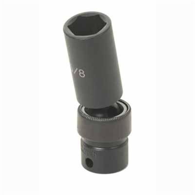 GRE1008UMD image(0) - Grey Pneumatic SOC 8MM 3/8D IMP UNIV 6PT DP BLK