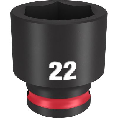 MLW49-66-6145 image(0) - Milwaukee Tool SHOCKWAVE Impact Duty 3/8"Drive 22MM Standard 6 Point Socket