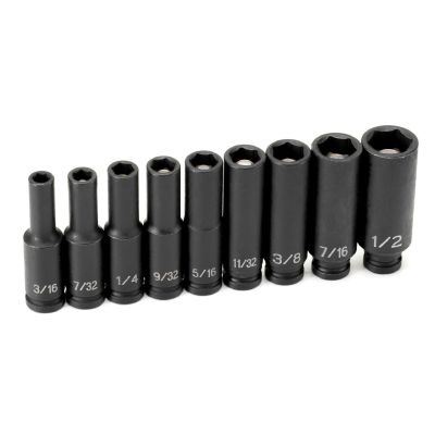 GRE9709DG image(0) - Grey Pneumatic 1/4"DR 9PC DP MAG