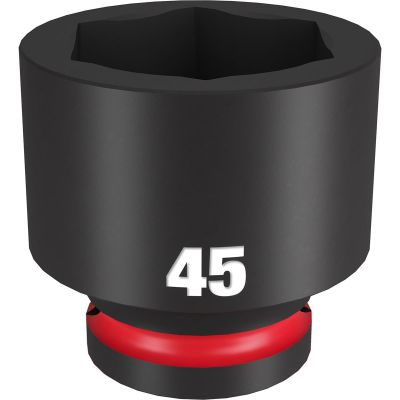 MLW49-66-6383 image(0) - Milwaukee Tool SHOCKWAVE Impact Duty 3/4"Drive 45MM Standard 6 Point Socket