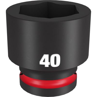 MLW49-66-6378 image(0) - Milwaukee Tool SHOCKWAVE Impact Duty 3/4"Drive 40MM Standard 6 Point Socket