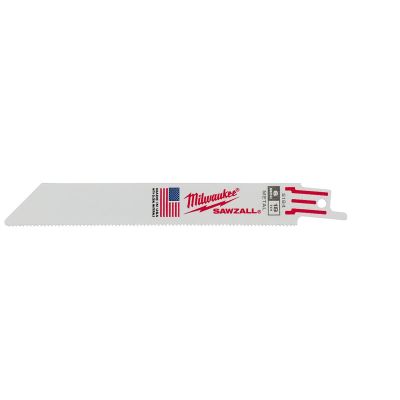 MLW48-01-2184 image(0) - Milwaukee Tool 6" 18 TPI SAWZALL Blades (Bulk - 25 Pk)