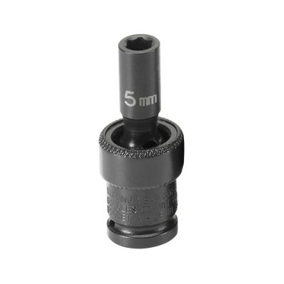 GRE905UMS image(0) - Grey Pneumatic SOC 5MM 1/4D IMP UNIV 6PT