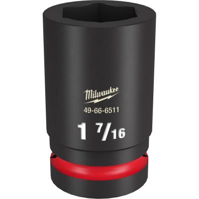 MLW49-66-6511 image(0) - Milwaukee Tool SHOCKWAVE Impact Duty 1"Drive 1-7/16" Deep 6 Point Socket