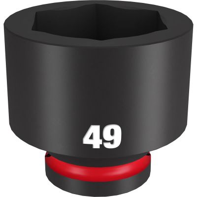 MLW49-66-6387 image(0) - Milwaukee Tool SHOCKWAVE Impact Duty 3/4"Drive 49MM Standard 6 Point Socket