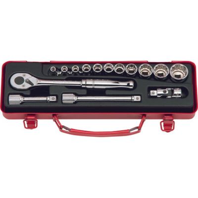 KKN3252M image(0) - Ko-ken USA 3252M 3/8 Sq. Dr. Socket set 6, 12 point 15 pieces