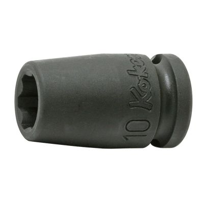 KKN13425-10EPL image(0) - Ko-ken USA 13425-10EPL 3/8 Sq. Dr. Impact TORXplus® 10EPL Low Profile Socket - Length 32mm