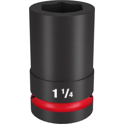 MLW49-66-6508 image(0) - Milwaukee Tool SHOCKWAVE Impact Duty 1"Drive 1-1/4" Deep 6 Point Socket