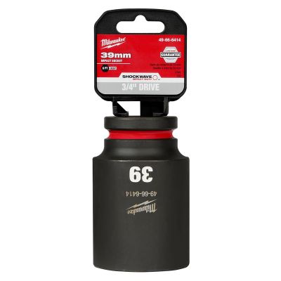 MLW49-66-6414 image(0) - Milwaukee Tool SHOCKWAVE Impact Duty 3/4"Drive 39MM Deep 6 Point Socket