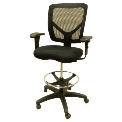 LDS1010820 image(0) - LDS (ShopSol) Workbench Chair w/ fabric seat and mesh backrest