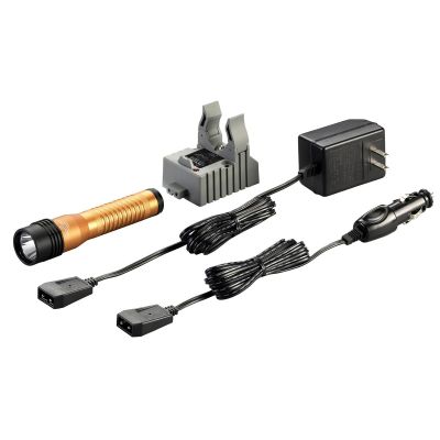 STL74771 image(0) - Streamlight Strion LED HL Rechargeable Flashlight 120V/100V AC/12V DC ‐ 1 Holder - Clam- Color Orange