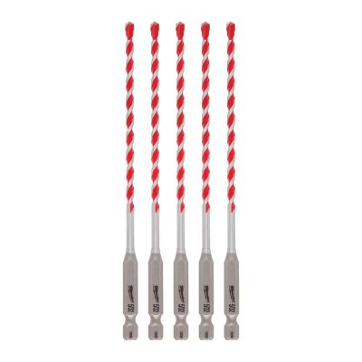 MLW48-20-9155 image(0) - Milwaukee Tool 5/32" x 4" x 6" SHOCKWAVE Impact Duty Carbide Hammer Drill Bits - Bulk 5 PK