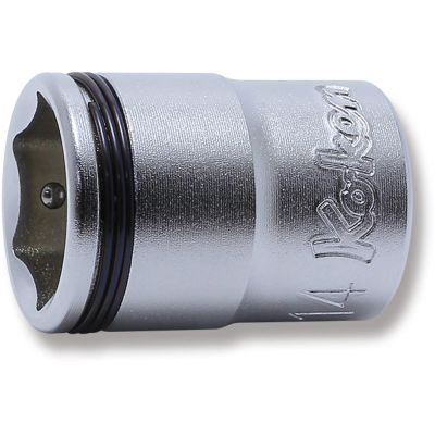 KKN3450M-14 image(0) - Ko-ken USA 3/8 Sq. Dr. Socket 14mm Nut Grip Length 27mm