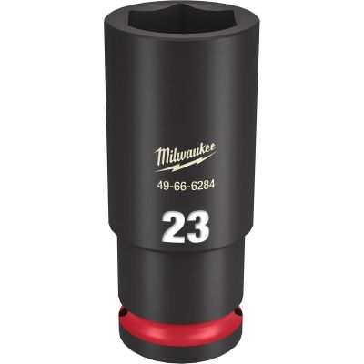 MLW49-66-6284 image(0) - Milwaukee Tool SHOCKWAVE Impact Duty 1/2"Drive 23MM Deep 6 Point Socket