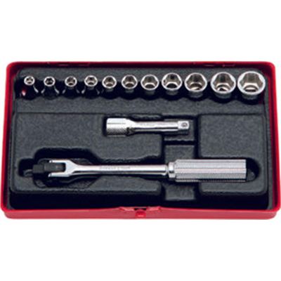 KKN2262M image(0) - Ko-ken USA 2262M 1/4 Sq. Dr. 13 Piece Metric 6-Point Socket Set 4-12mm