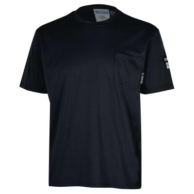 OBRZFI109-M image(0) - OBERON T-Shirt - 100% FR/Arc-Rated 7 oz Cotton Interlock - Short Sleeves - Navy - Size: M