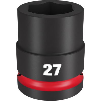 MLW49-66-6365 image(0) - Milwaukee Tool SHOCKWAVE Impact Duty 3/4"Drive 27MM Standard 6 Point Socket