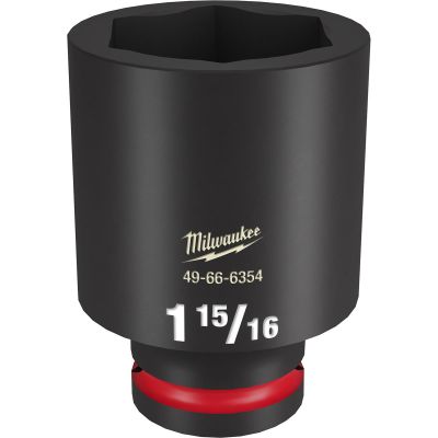 MLW49-66-6354 image(0) - Milwaukee Tool SHOCKWAVE Impact Duty 3/4"Drive 1-15/16" Deep 6 Point Socket
