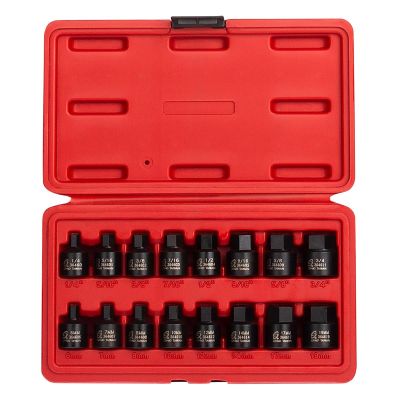 SUN3646 image(0) - Sunex 16-Piece 3/8 in. Drive Stubby Impact
