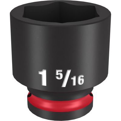 MLW49-66-6215 image(0) - Milwaukee Tool SHOCKWAVE Impact Duty 1/2"Drive 1-5/16" Standard 6 Point Socket